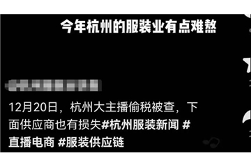 爆料！帶貨一姐薇婭涼了，紡服市場(chǎng)連鎖反應(yīng)，中小企業(yè)處境或?qū)⒏永щy